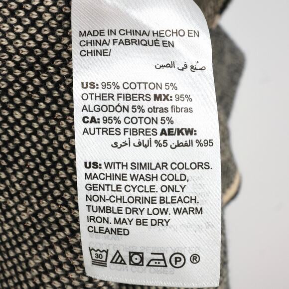 Chicos Sweater 2 Womens Large Beige Black Animal Print Open Cardigan Mob Wife - Picture 12 of 14